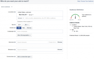 Facebook Targeting Options